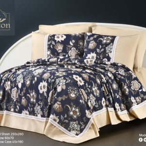 طقم سرير كبير مشجر موديل velvet